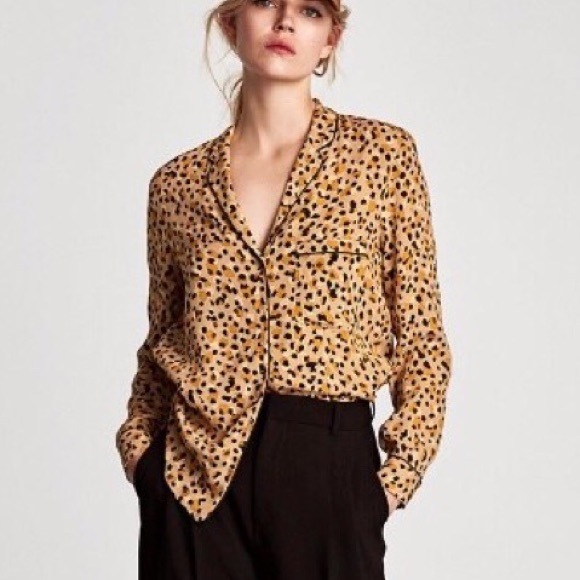 Zara leopard blouse - Picture 3 of 4